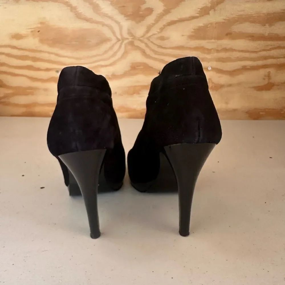 Nine West Elegant Black Suede Women's Heels - Picture 3 of 5